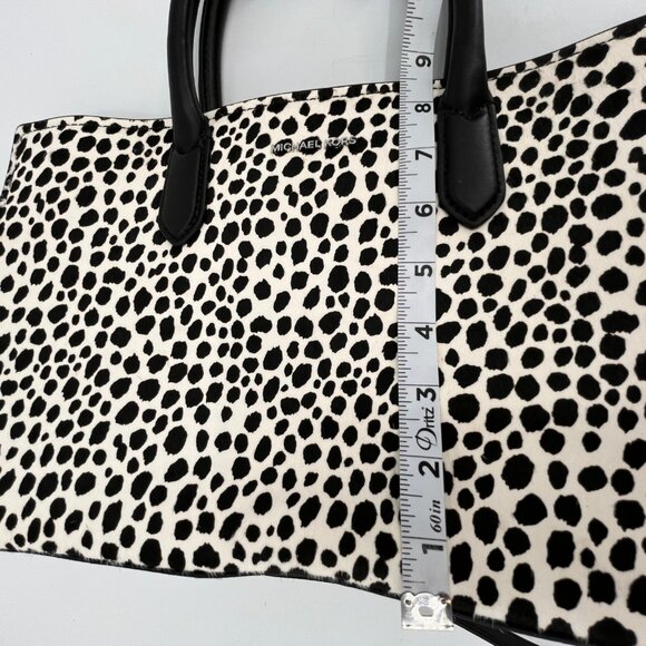 Michael Kors Scarlett Cheetah Calf Hair Satchel Bag Medium Animal Print - Picture 16 of 16